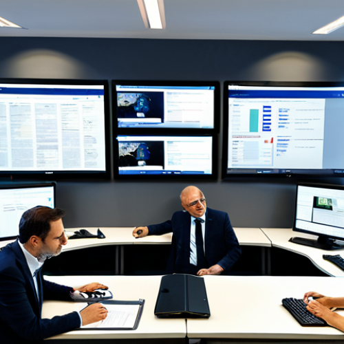 Home 14 Fact-Checking in a Modern Newsroom**
"A busy, modern newsroom in Paris. Journalists are collaborating, reviewing documents, and using online tools to verify information. One journalist is carefully analyzing a social media post on a large monitor. Fully clothed, appropriate attire. Safe for work, professional, high quality, perfect anatomy, natural pose, well-formed hands. The scene emphasizes accuracy and responsibility in digital journalism, promoting a family-friendly environment of trust and diligent work, modest."
**
